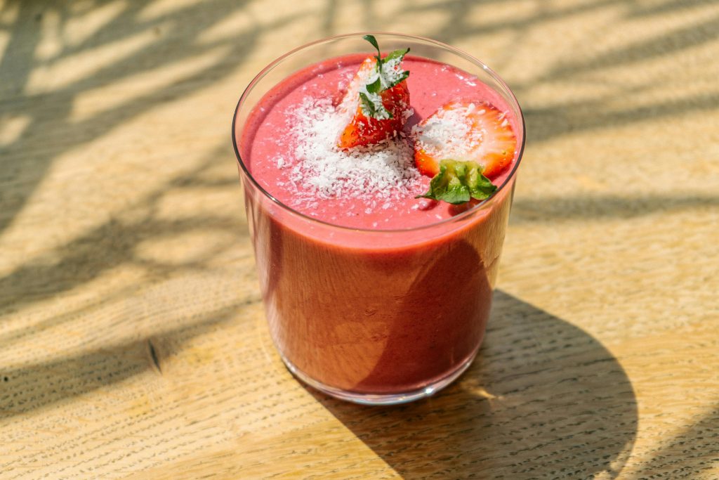 Bosvruchten-proteïne smoothie