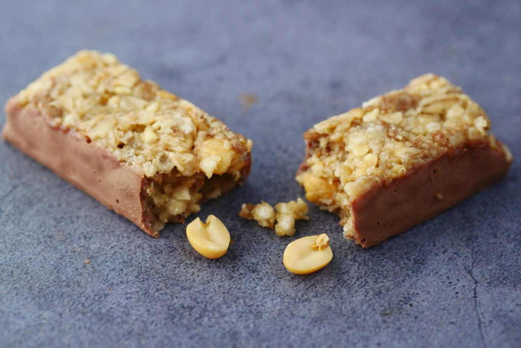 Chocolade-havermout proteïnerepen